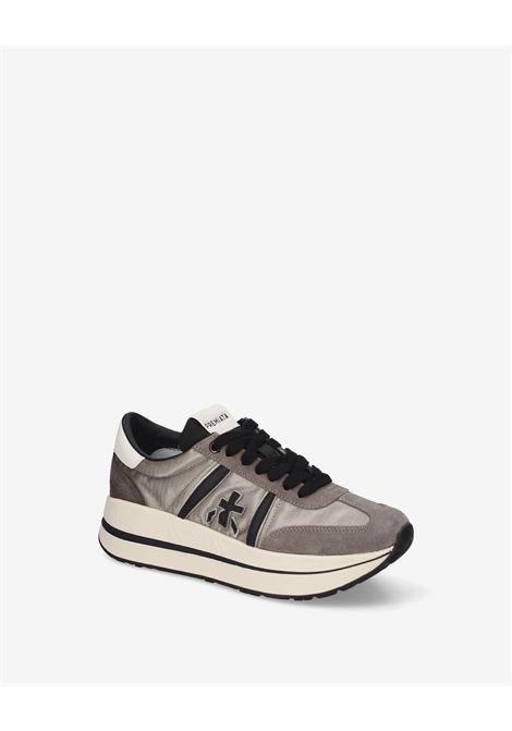 Premiata Bethcoin 8508 Sneaker in Grey Suede and Fabric Women's PREMIATA |  | BETHCOIN VAR8508